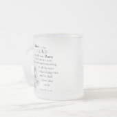 Vertrauen in den Herrn mit dem Monogramm "Dein Her Mattglastasse (Vorderseite Links)