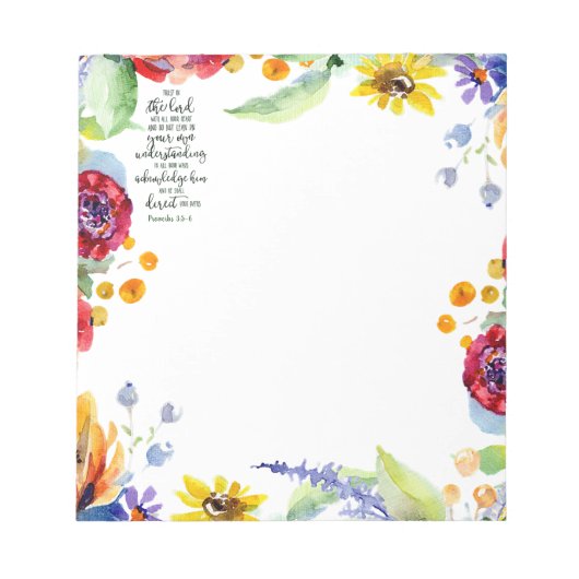 Vertrauen in den Herrn Notizblock (Vorderseite)