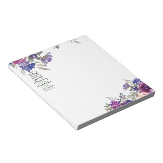 Vertrauen in den Herrn Notizblock (angewinkelt)