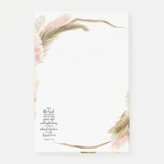 Vertrauen in den Herrn Post-it Klebezettel (Vorderseite)