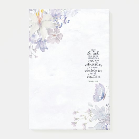 Vertrauen in den Herrn Post-it Klebezettel (Vorderseite)