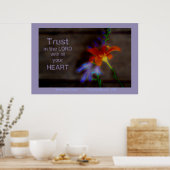 Vertrauen in den Herrn Poster (Küche)