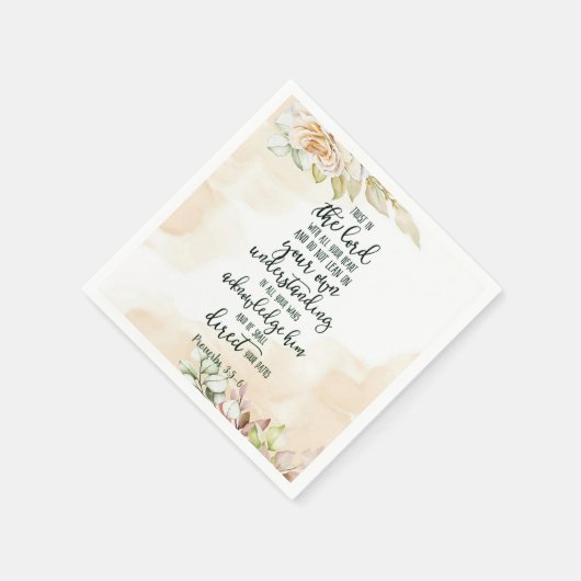 Vertrauen in den Herrn Serviette (Ecke)