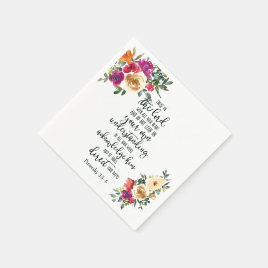 Vertrauen in den Herrn Serviette (Ecke)