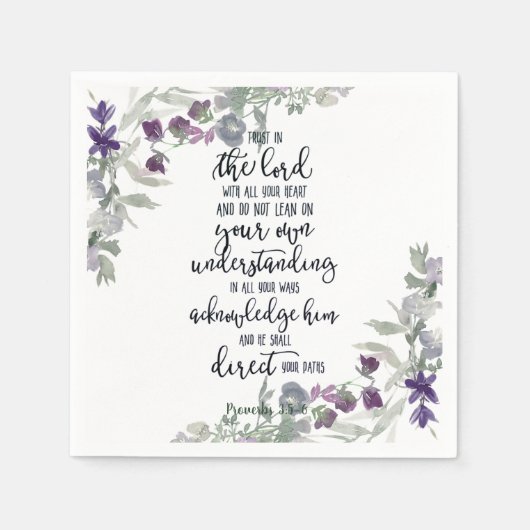Vertrauen in den Herrn Serviette (Vorderseite)