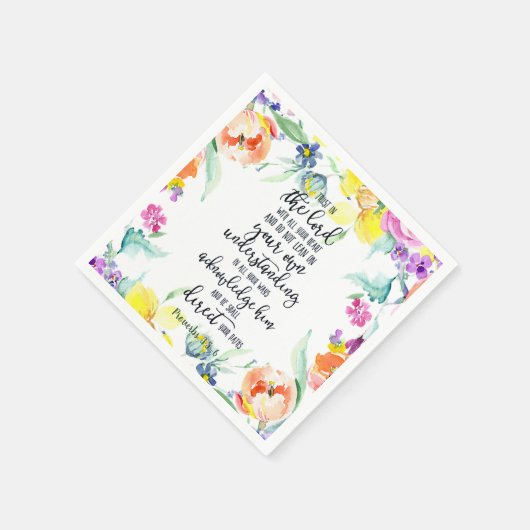 Vertrauen in den Herrn Serviette (Ecke)