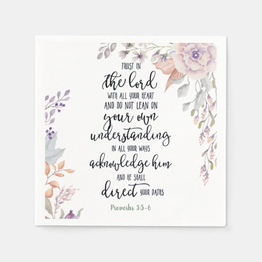 Vertrauen in den Herrn Serviette (Vorderseite)