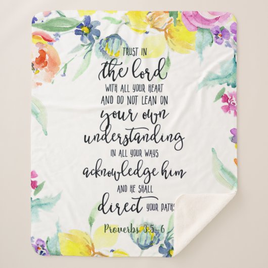 Vertrauen in den Herrn Sherpadecke (Vorderseite)