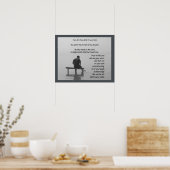 Vertrauen in den Herrn Trost erbitterte Bibelverse Poster (Küche)