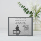 Vertrauen in den Herrn Trost erbitterte Bibelverse Postkarte (Stehend Vorderseite)