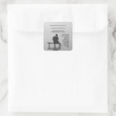 Vertrauen in den Herrn Trost erbitterte Bibelverse Quadratischer Aufkleber (Tasche)