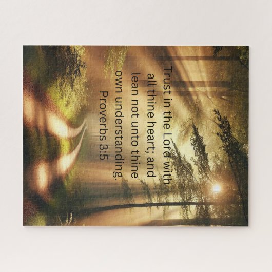 Vertrauen in den Lord Forest Path Inspiration Puzz Puzzle (Horizontal)