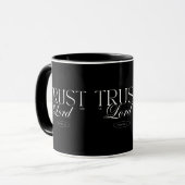 Vertrauen in den Lord Sprichs 3:5 Bible Verse Glau Tasse (Vorderseite Links)