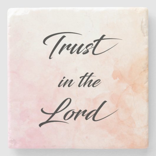 Vertrauen in den Lord Stone-Untersetzer Steinuntersetzer (Vorderseite)