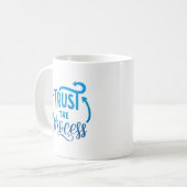 Vertrauen in den Prozess Kaffeetasse (Vorderseite Links)