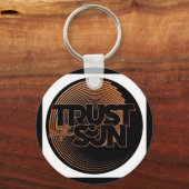 Vertrauen in den Sun Poker Chip Schlüsselanhänger (Vorderseite)