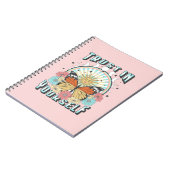 Vertrauen in dich selbst | Sonne und Schmetterling Notizblock (Linke Seite)