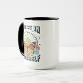 Vertrauen in dich selbst | Sonne und Schmetterling Tasse (Vorderseite Links)