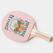 Vertrauen in dich selbst | Sonne und Schmetterling Tischtennis Schläger (Seitenansicht)
