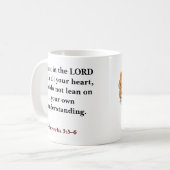 Vertrauen in die benutzerdefinierte Bibel Kaffeetasse (Vorderseite Links)