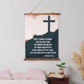 Vertrauen in die Bibel Gottes Psalm Wandteppich Mit Holzrahmen (Schlafzimmer)