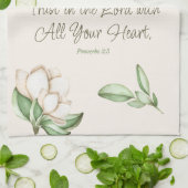 Vertrauen in die botanische Lord Elegant Bible Ver Geschirrtuch (Gefaltet)