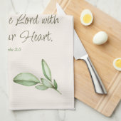 Vertrauen in die botanische Lord Elegant Bible Ver Geschirrtuch (Viertel Falte)