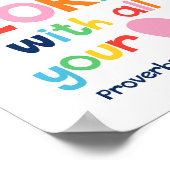 Vertrauen in die Christliche Bibelversenposte Lord Poster (Ecke)