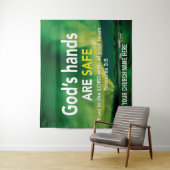 VERTRAUEN IN DIE Christliche Mauer Wandteppich (Beispiel)