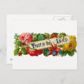 Vertrauen in die Christlichen Postkarten des Herrn (Vorne/Hinten)