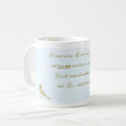 Vertrauen in die Kalligraphie-Tasse Lord Proverbs Kaffeetasse