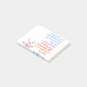 Vertrauen in die Lord Bible Verse Post-it Klebezettel (angewinkelt)