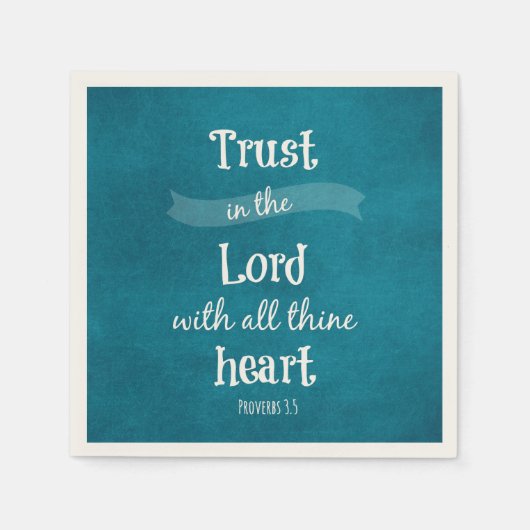 Vertrauen in die Lord Bible Verse Serviette (Vorderseite)