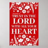 Vertrauen in die Lord Christlich Wall Art Print Poster (Vorne)