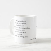 Vertrauen in die Lord Coffee Tasse (Vorderseite Links)