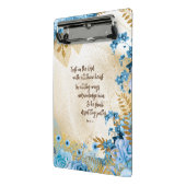 Vertrauen in die Lord KJV Bible Verse Mini Klemmbrett (Gewinkelt2)