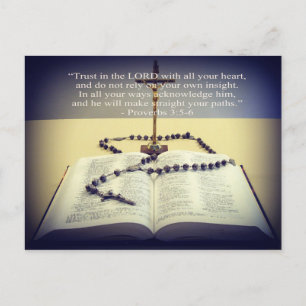 Vertrauen in die Lord Message Postkarte