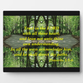 Vertrauen in die Lord Plaque Fotoplatte (Vorderseite)