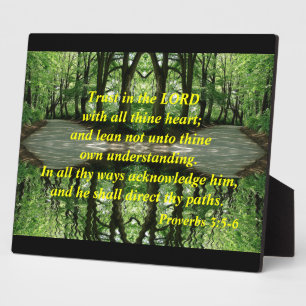 Vertrauen in die Lord Plaque Fotoplatte