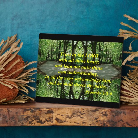 Vertrauen in die Lord Plaque Fotoplatte (Seite)