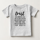 Vertrauen in die Lord Proverbs 3:5-6 Baby T-shirt (Vorderseite)