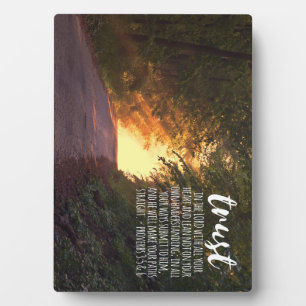 Vertrauen in die Lord Proverbs 3:5-6 Fotoplatte