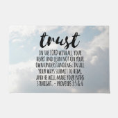 Vertrauen in die Lord Proverbs 3:5-6 Fußmatte (Vorderseite)