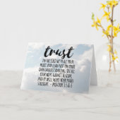 Vertrauen in die Lord Proverbs 3:5-6 Karte (Gelbe Blume)