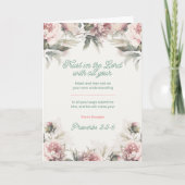 Vertrauen in die Lord Proverbs 3:5-6 Karte (Vorderseite)