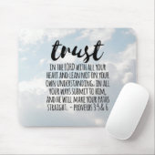 Vertrauen in die Lord Proverbs 3:5-6 Mousepad (Mit Mouse)