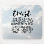 Vertrauen in die Lord Proverbs 3:5-6 Mousepad (Vorne)