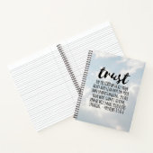 Vertrauen in die Lord Proverbs 3:5-6 Notizblock (Innenseite)
