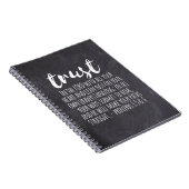 Vertrauen in die Lord Proverbs 3:5-6 Notizblock (Rechte Seite)