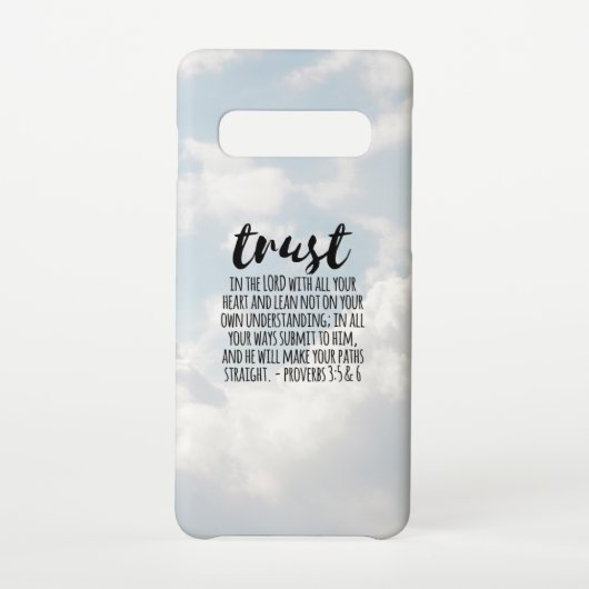 Vertrauen in die Lord Proverbs 3:5-6 Samsung Galaxy Hülle (Rückseite)
